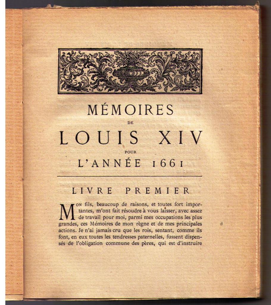 Mémoires de Louis XIV