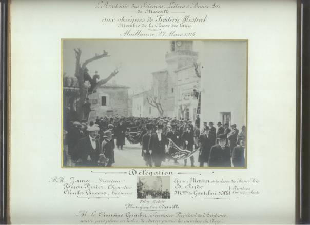 Les obsèques de Frédéric Mistral en 1914