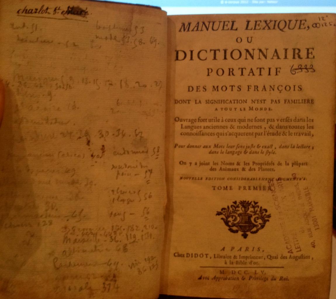 Dictionnaire portatif des mots françois