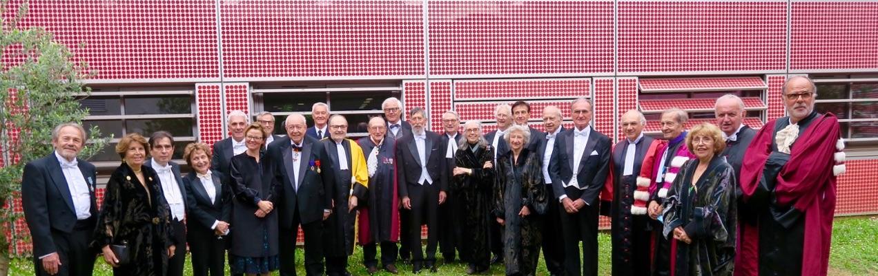 les membres de l'Académie autour de Michel Marcelin